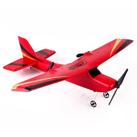 1 st röd RC-flygplan, 2,4 GHz uppladdningsbart RC-flygplan, inbyggd-