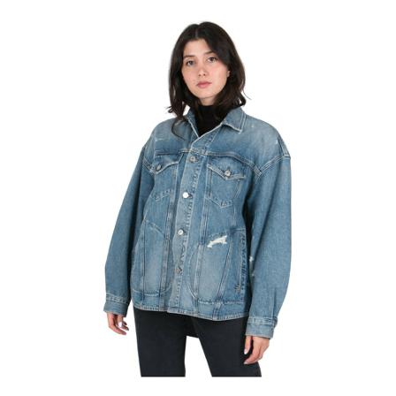 Citizens of Humanity, Dolly denim jacket Belt Blauw, Dames, Maat:S