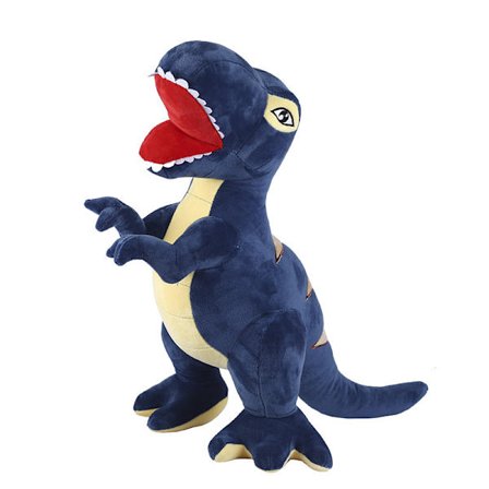 Plysj Dinosaur Animal Fylte Dyr 35cm Blå T-Rex Tyrannosaurus