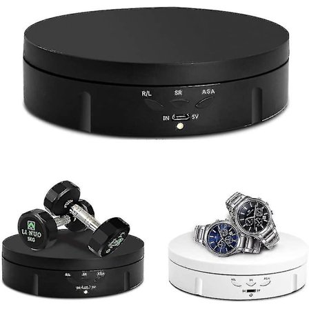 360 Graders Elektrisk Roterende Dreieskive - Stativ for Fotografering, Video