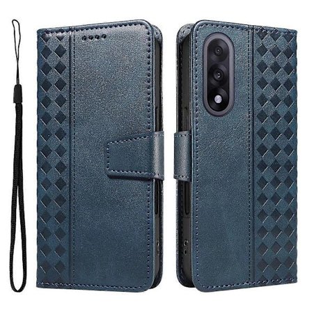 Lærveske med stativ og rutenett-trykk til OnePlus Nord 5 5G/OnePlus Ace 5 Ultra 5G