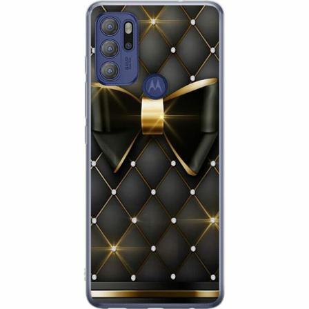 Motorola Moto G60s Mjukt Skal - Gyllene Rosett