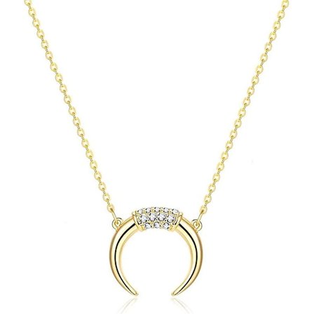 Guld Halsband Med Hänge 18k Guldpläterat Guld Halsband Smycken Present Till Acsergery Damer