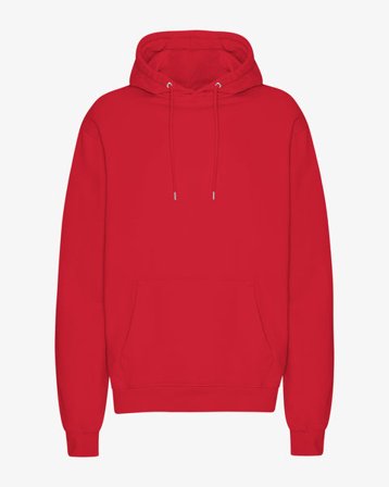 Classic Organic Hood - Scarlet Red - Male - L