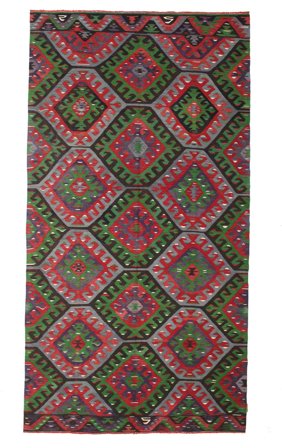 Vintage Kilim Vintage Turquia Tapete 174X327 Lã