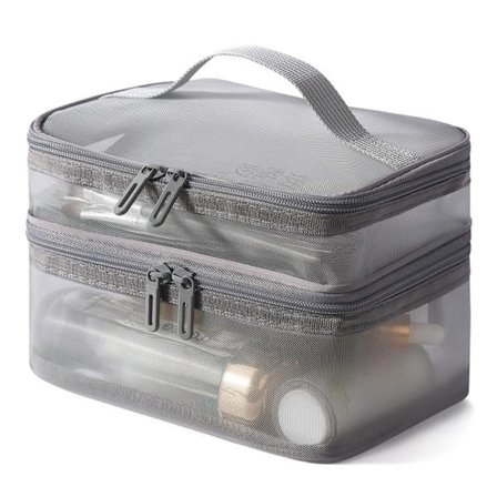 Makeup Taske Rejsetaske Kosmetikpose GRÅ