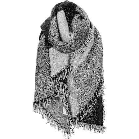 Vintertæpper til Lmell-kvinder, Wokkol-omslagssjal, sjal til Lmell-kvinder, omslagsp poncho