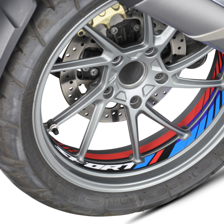 Stickerset Uniracing Velg Zwart-Sport - BMW R 1250 GS 2019-2021