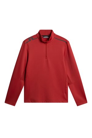 J.Lindeberg - Vinnie Quarter Zip Mid Layer - Golf - Red - Men - S
