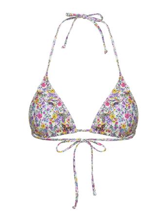 Valerie Bel Frill Bikini Top Patterned Becksöndergaard