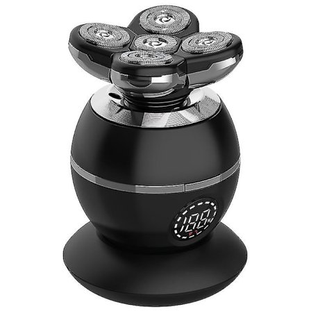 5 i 1 Elektrisk barbermaskin for skallede menn - Rotary Design Shaver - Elektrisk herrepleiesett