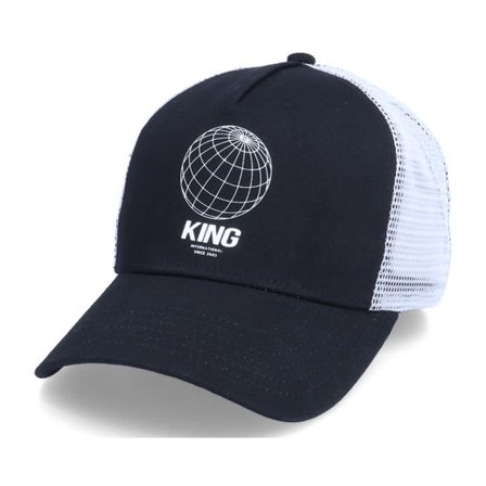 King Apparel - Svart trucker Keps - Bethnal Mesh Black/White Trucker @ Hatstore