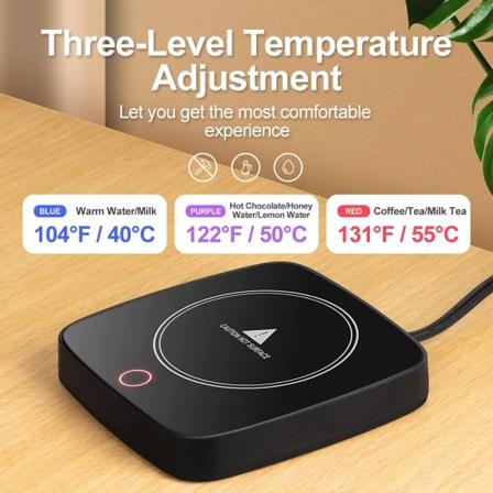 Kaffemuggvärmare Vattentät Smart Koppvärmare med 3 Temperaturer