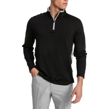 Skjorta Med Ståkrage För Män I Enfärgade Toppar