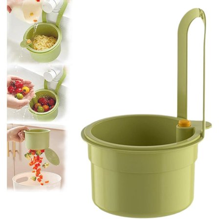 Avrenningskurv - Avløpsfilter - Oppbevaringsholder for vask - Hengende sil for kran - Avrenningskurv for vask