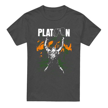 Platoon Unisex Vuxen Grafisk Heather T-shirt 3XL Charcoal
