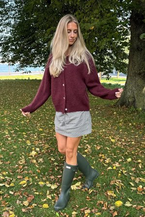 IdaIC Cardigan Bordeaux S