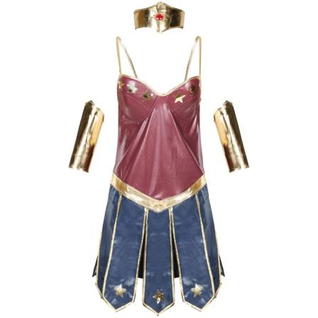 S-3XL Halloween Wonder Woman Kostym Vuxen Party Scen Bär Cosplay Wonder Women Picture color M