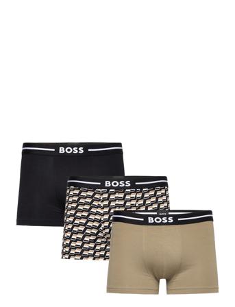 Trunk 3P Bold Design Boksershorts Beige BOSS*Betinget Tilbud