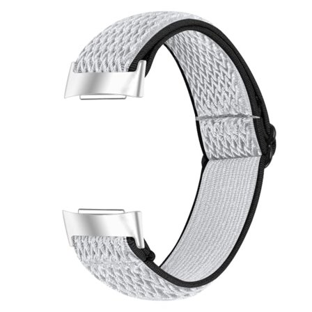 Fitbit Charge 5 armband i nylon grå/svart