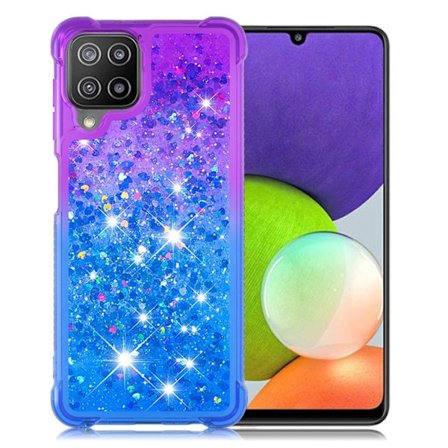 Princess Samsung Galaxy A22 4G cover - Lilla / Himmelblå