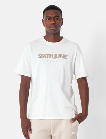 SIXTH JUNE Essentiel Puff Print Ss Tshirt - White - S