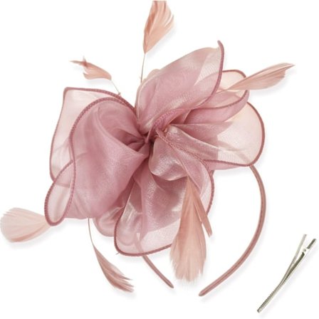Fascinators Hat for Women Cocktail Tea Party Headwear Flower Mesh Ribbon Feathers Headband