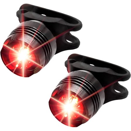 2 st Röda LED Cykel Bakljus, Mini Bak Säkerhetscykel Ljus DXGHC