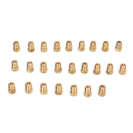 25 kpl Moottoripyörän kaasuttimen pääsuutinsarja 55-115 M5 tarvikkeet Metalli Dellorto PHBG 21 PHBG 19.5 PHBG 19