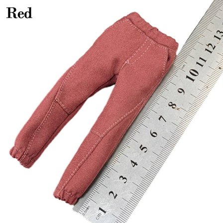 1/10 Pienoisvaatteet Soldier casual housut PUNAINEN