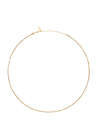 Mockberg Thin Rope Gold 400 mm Necklace Smycken & klockor Dam Guld