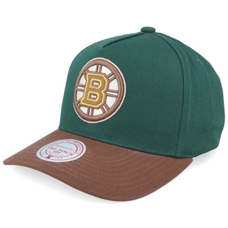 Mitchell & Ness - Verde adjustable Gorra - Hatstore Exclusive x Boston Bruins Wilderness Pro Crown Green/Brown A-frame Adjustable @ Hatstore