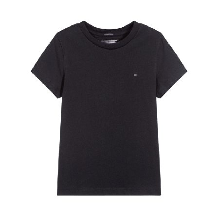 Tommy Hilfiger T-shirt Basic Knit T-shirts & toppar Svart 176