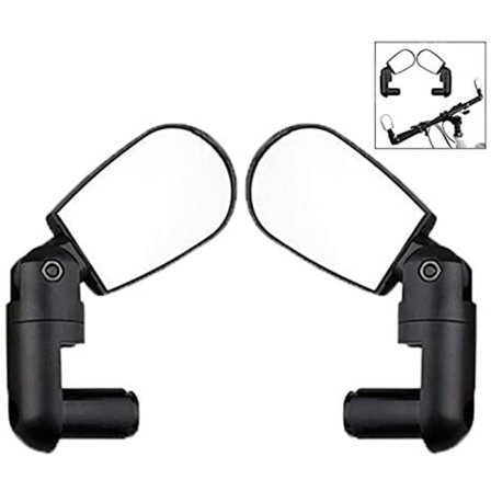 Sæt med 2 cykel spejle, 360 graders rotation cykelspejl til Roa