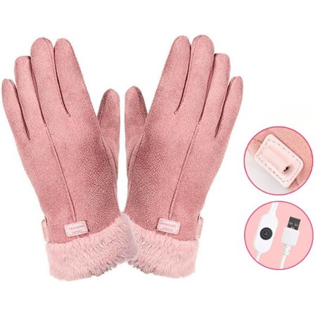 ING lämmitettävät käsineet USB-ladattavat 3-nopeuksiset sähkölämmitteiset kosketusnäyttövedenpitävät ulkoiluun, pyöräilyyn, moottoripyöräilyyn, 