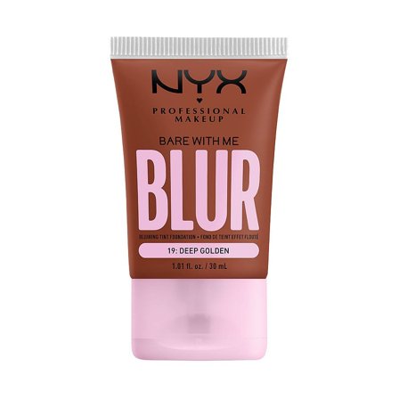 NYX PROFESSIONAL MAKEUP Bare With Me Blur Tint Foundation 19 Deep Golden, Makeup, Ansigt, Foundation