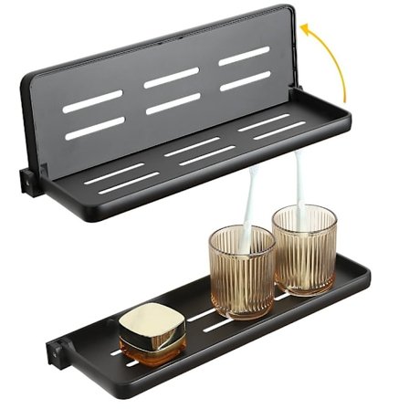 2-pakk hylle sammenleggbar stativ håndkleholder