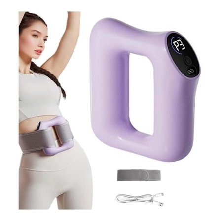 Multifunktionell Fasciaring för Hela Kroppen, Fettförbränning och Formning, Ergonomisk Elektrisk Massageapparat, Vibration (Lila)
