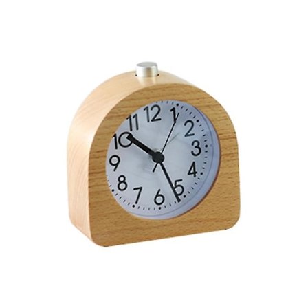 Vækkeur til sengebordet, lydløs vækkeur til sengebordet, batteridrevet med snooze- og natlysfunktion, analogt ur til soveværelser, bord, hjem, køkken,