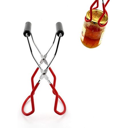 Glasløftertang Sterilisering til Marmelade Glas Anti-Skridsikker Anti-Skoldning