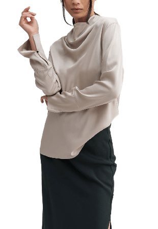 Ahlvar Gallery Ayumi silk blouse Blusar Dam Beige S