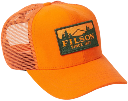 Filson Logger Mesh Cap lippalakki, Blaze Orange