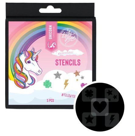 Lucky Horse Unicorn Sjablonger - 5stk