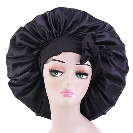 Satin Bonnet Silke Bonnet Hår Bonnet Jumbo Størrelse til at sove Sati