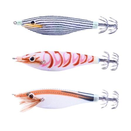 Trereker lokker blekksprutkrok 3FARGE-3STK 3FARGE-3STK 3Color-3pcs