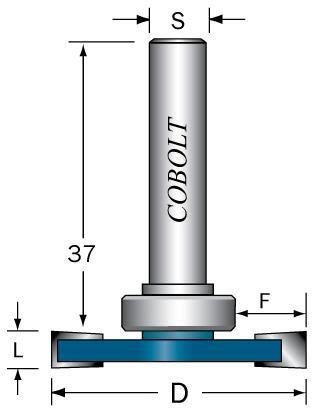 Cobolt 213-8009 Levyurajyrsin L=8, F=9, D=36, Koneiden tarvikkeet & käyttöosat