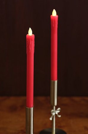 Jotex - Led Antikljus 2-pak Rød - Presse - Køb Batterilys hos Jotex