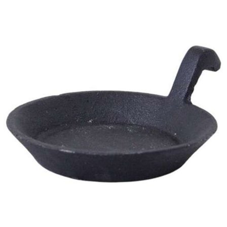 Lysestage skål med håndtag støbejern