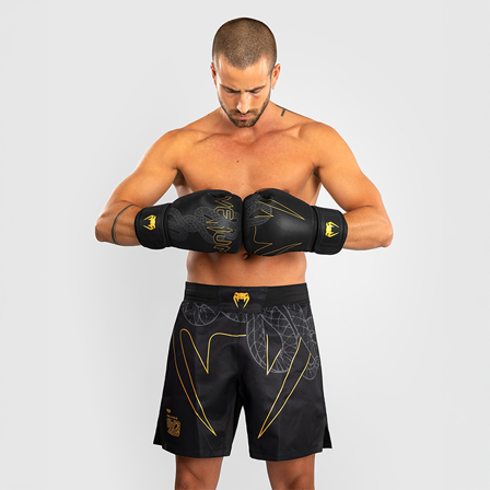 Venum Serpenti Fightshorts Svart Silver Guld