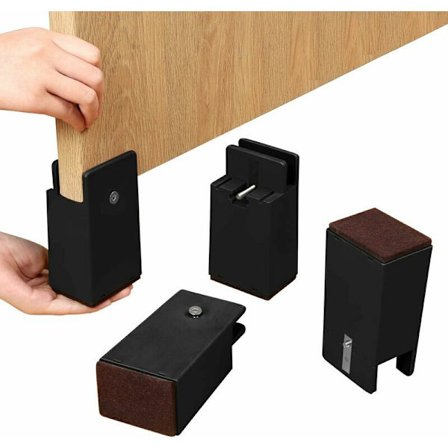 Säädettävät tuolien korotuspalat kiinnitysruuveilla, 10 cm sängyn korotuspalat sohvakalusteille, sopii neliönmuotoisille tuolin jaloille, halkaisija 1